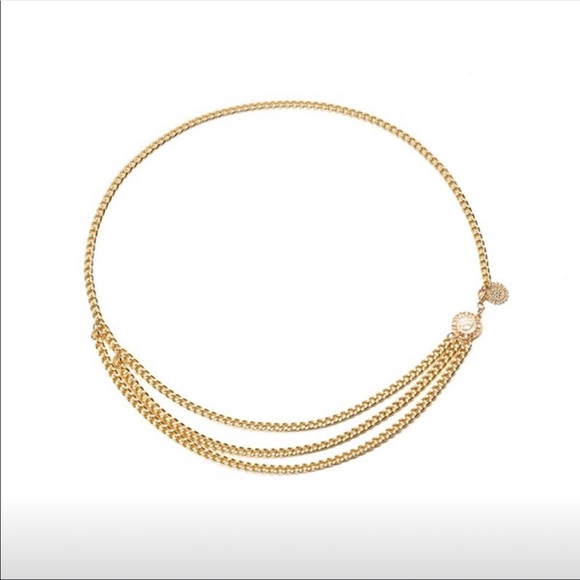 Vintage gold&silver multi layer waist chain *NWT* - Picture 6 of 8